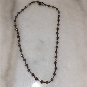 Raw & rebellious Sheer beaded necklace 20inches